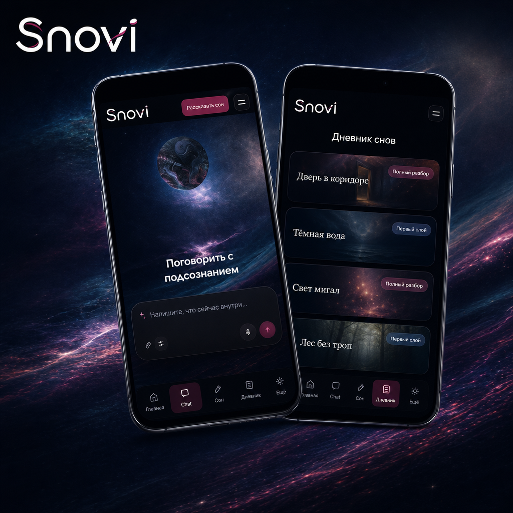 Кабинет Snovi: чат с подсознанием и дневник снов